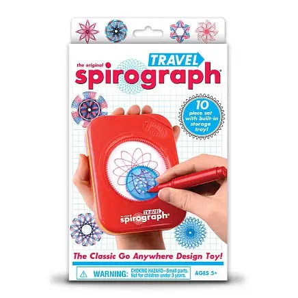 01020 - Spirograph Travel 10Pcs/Set With Built-In Tray 1