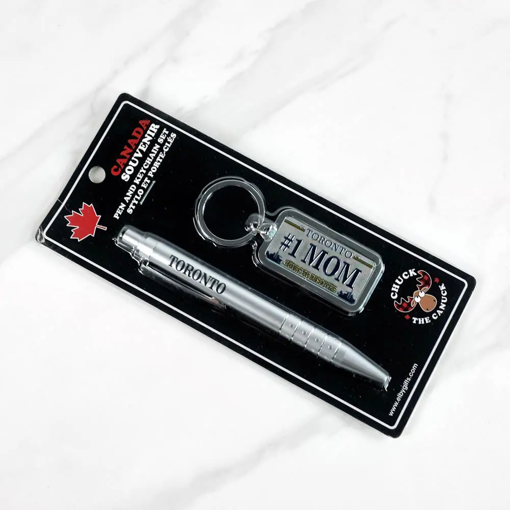 02-0303 - Toronto Souvenir #1 Mom Keychain And Pen Set 1