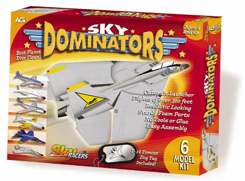 Ag9360 - Sky Dominators Foam Gliders Skyracer (6 Pcs/Pkg) 1