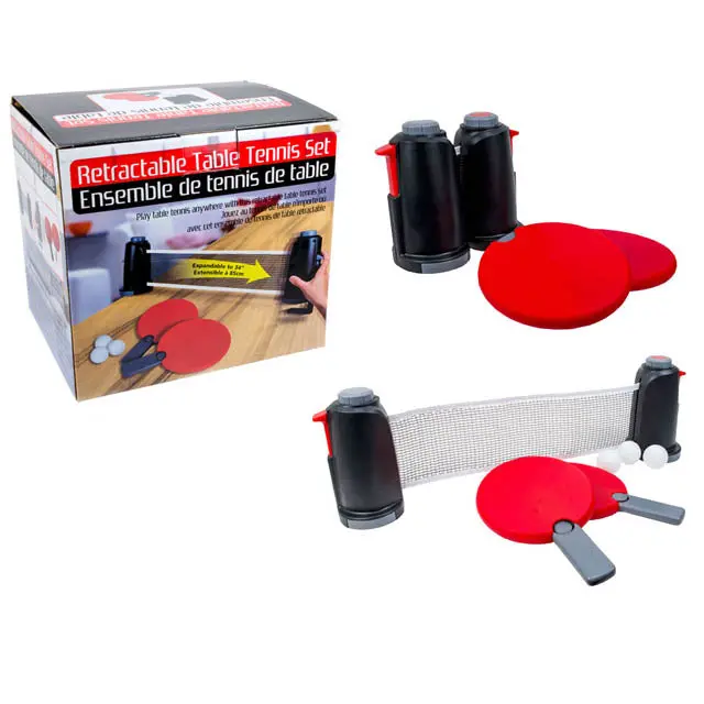 04106 - Table Tennis Set Retractable W/2 Rackets And 3 Ping Pong Ball 1