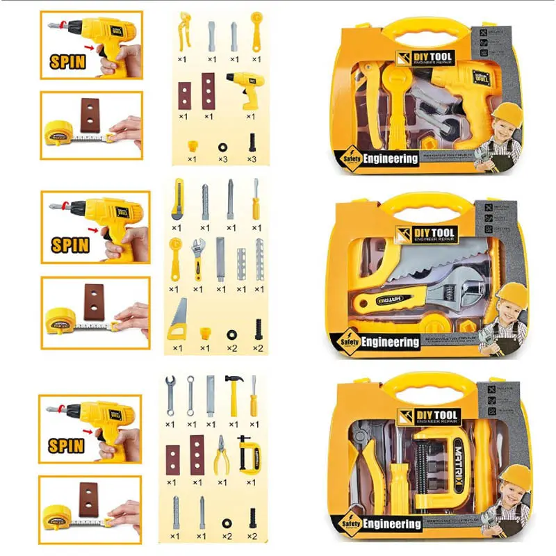 04246 - Construction Tool Set In Carrying Case Assorted 1