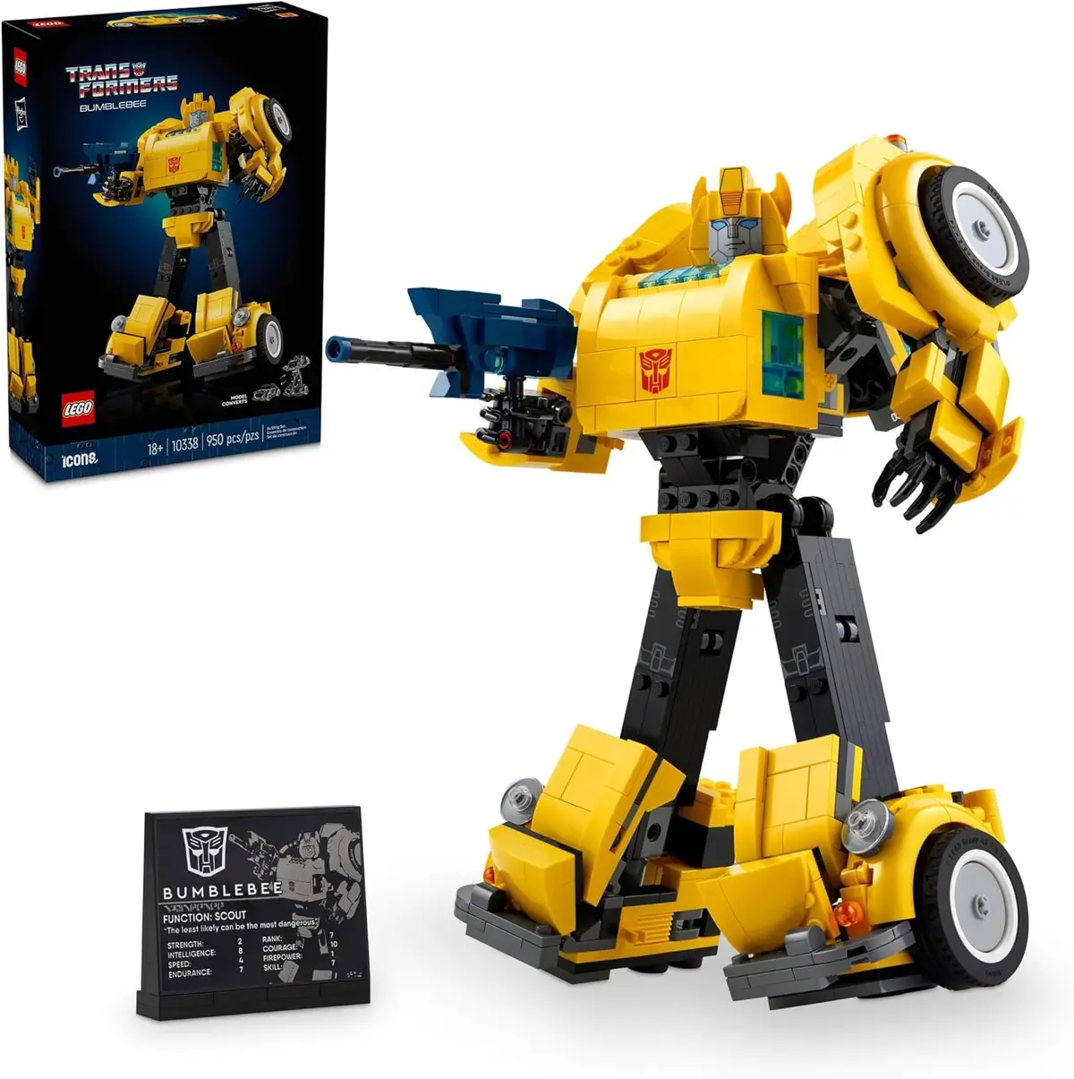 10338 - Lego Icons Trnasformers Bumblebee Action Figure 950/Pack 1