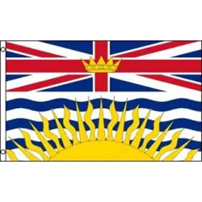 10483 - British Columbia Souvenir Flag 3X5ft 1