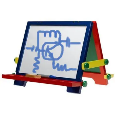 1284 - Tabletop Easel Includes Chalk Marker And Eras 1
