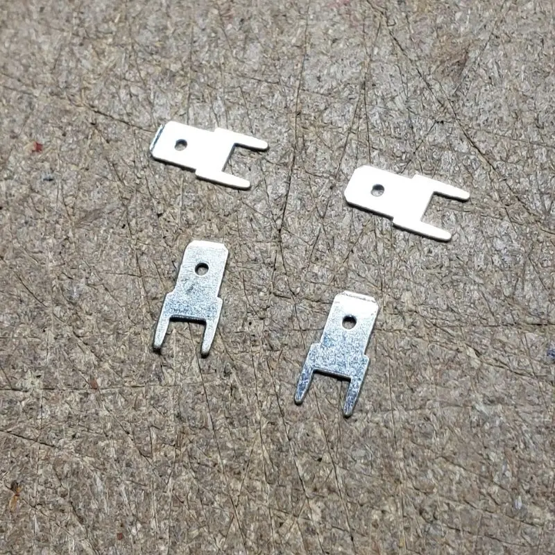 1285-St - Quick Conn Male 0.187In Pcst Th Tinned Brass (4 Pcs/Pkg) 1
