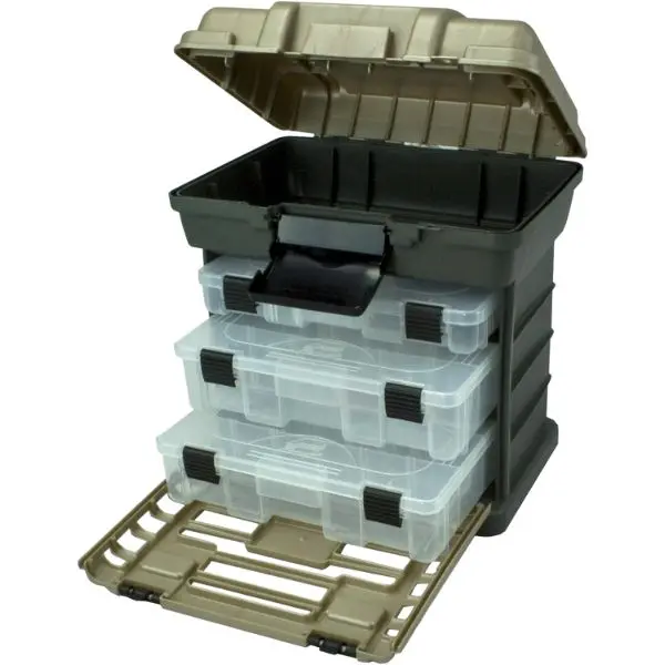 1363 - Tool Case Empty 13.5X13x10 Inch Graphite Gray W/Removable Trays 1