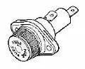 Hps-L - Fuse Holder 10X30mm Panel Mount Bayonet Knob Qt St 5A 600V 1