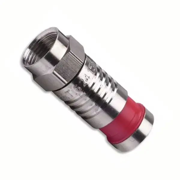 18011-Bulk - F Plug Rg59 Compression Red Nickle Plated 1