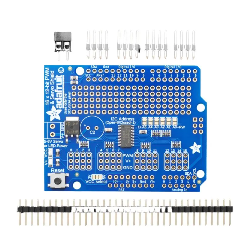 1411 - Adafruit 16-Channel 12-Bit Pwm/S Servo Shield I2c Interface 1