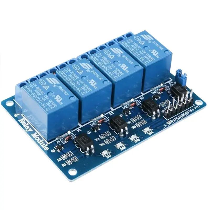 Relae-000104 - Relay Module 4 Channel 10A 1P2t 250Vac Ip 5Vdc With Driver 1