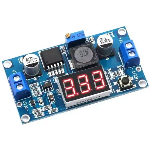 1814-Na8a - Dc-Dc Voltage Stepdown Module 3A O/P 1.5-35V I/P 3.2-40V Voltmetr 1