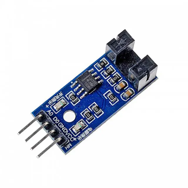 1037 - Slot Type Ir Optocoupler Speed Sensor Module Lm393 3.3V-5V 1