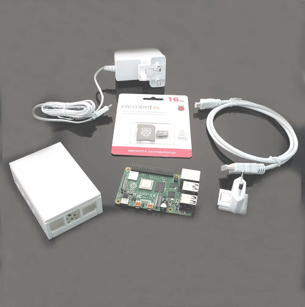 66Ah6856 - Raspberry Pi4 B Starter Kit 4Gb 16Gb Msd W/Noobes Pwr Supp Case 1