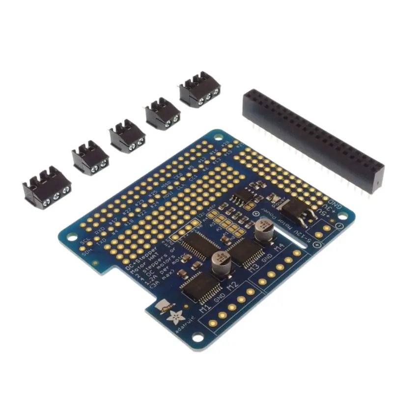Raspb-002348 - 4 Channel Stepper/Dc Motor Hat Kit Raspberry Pi 1
