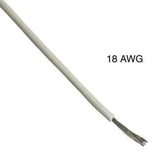 1111801.016T-Wht - Wire Stranded 18Awg 1000Ft White Tc Pvc Ft1 300V 105C 1