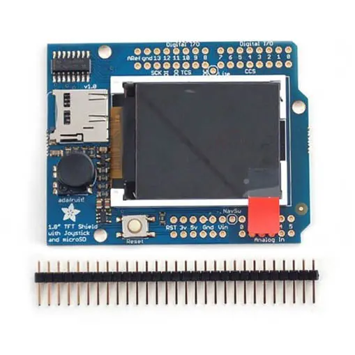 802 - Adafruit 18In Color Tft Shield W/Microsd Slot And Joystick Switch 1