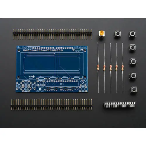 715 - Adafruit 12C Controlled + Keypad Shield Kit For 16X2 Lcd 1