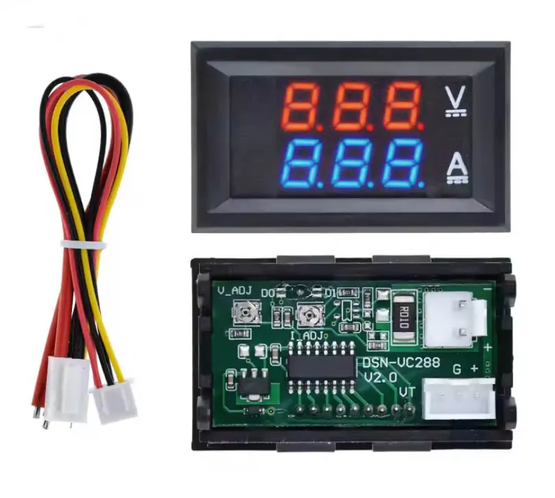 2091-Pb2 - Panel Meter Digital 0-100V 10A Dual Display Voltage And Current 1