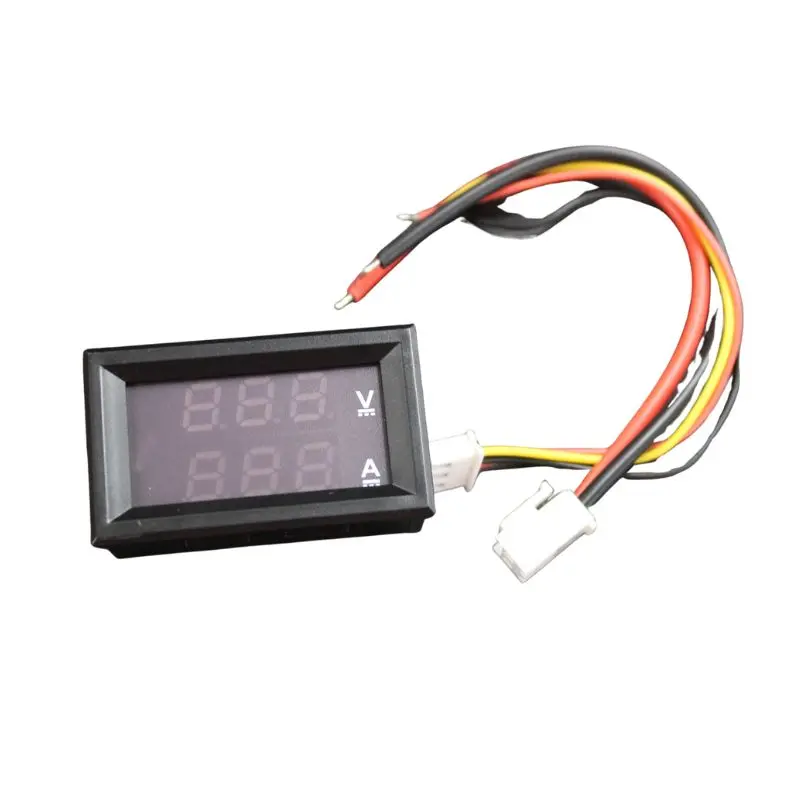 Inspm-010010 - Panel Volt/Current Meter Red/Blu Dc 0-100V/0-10A Vcc:4.5-30V 1