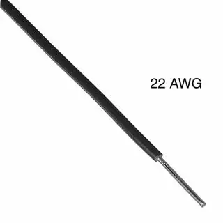 Wba-1795A - Wire Solid 22Awg 100Ft Black Tr64 Tc Pvc Ft1 300V 105C 1