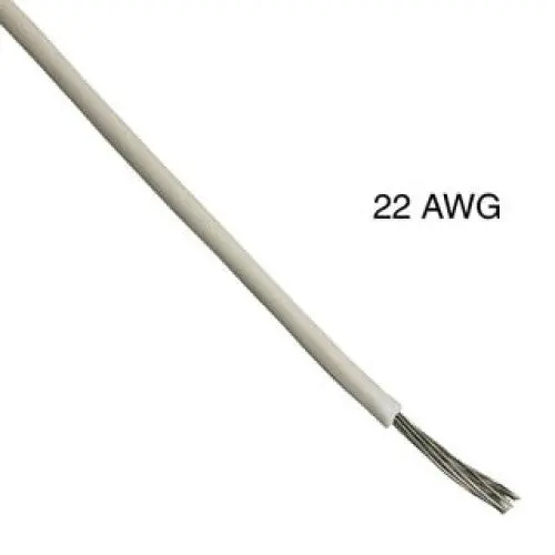 1112201.007T-Wht - Wire Stranded 22Awg 1000Ft White Tc Pvc Ft1 300V 105C 1