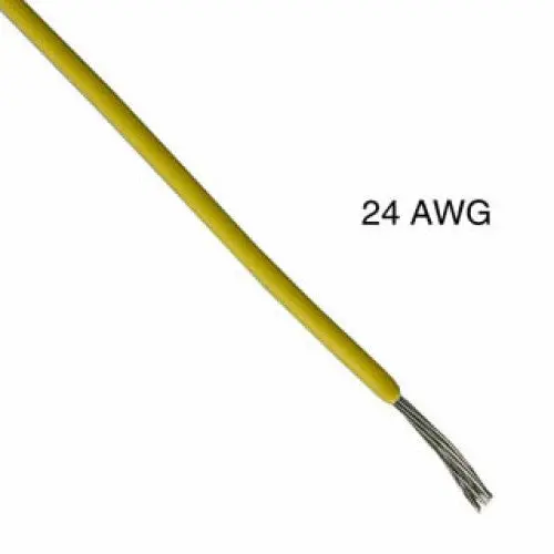 Cs28861 - Wire Stranded 24Awg 1000Ft Yello Tc Pvc Ft1 300V 105C 1
