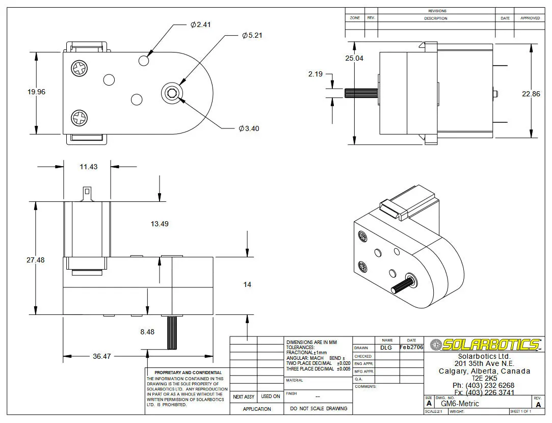 Gm6-2 - Motor Gear 3-6V 160Rpm Gear Ratio 120:1 Mini Offset (2 Pcs/Pkg) 2