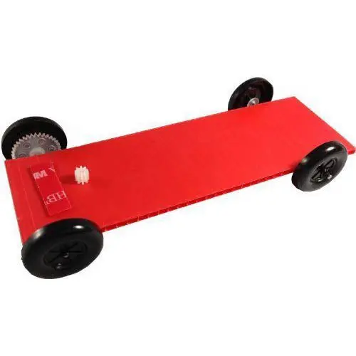 9279 - Car Body With Base Axles Wheels Gears And Washers 1