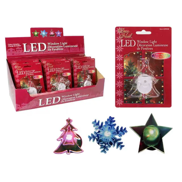 29558 - Led Colour Changing Window Light Assorted Styles 3Xlr41 Batteries 1