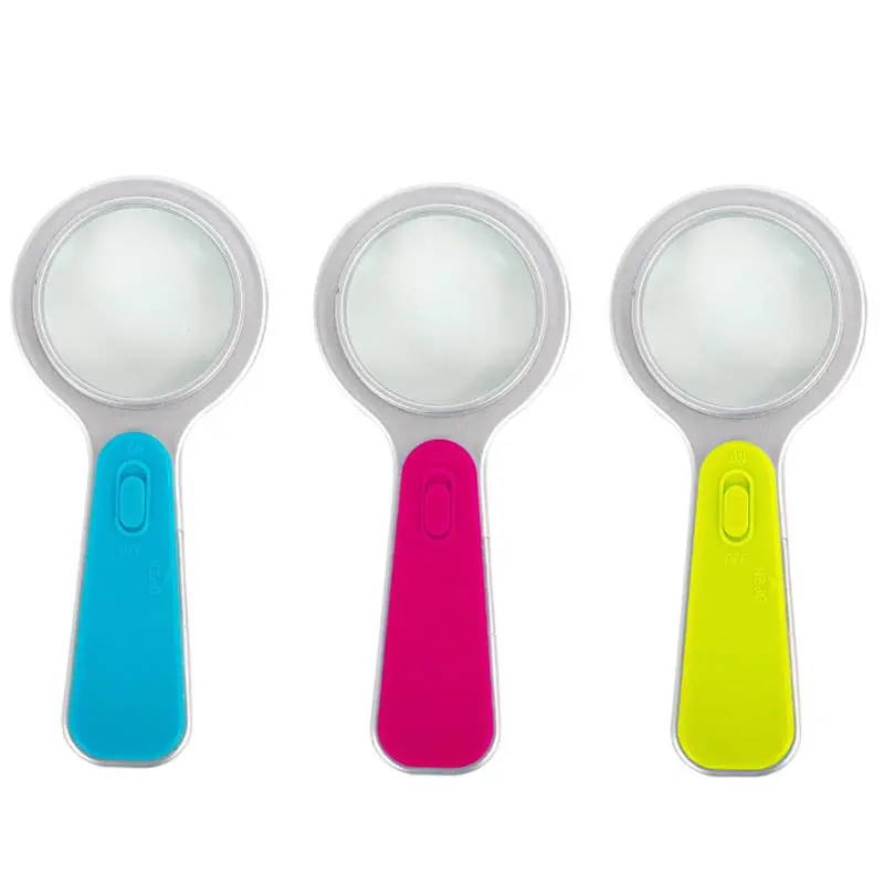 30083 - Magnifier Handheld 3X With Light Assorted Colors 1