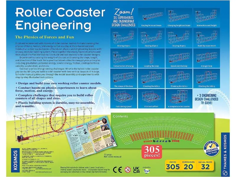 625417 - Roller Coaster Engineering 20 Experiments 305Pcs/Box 2