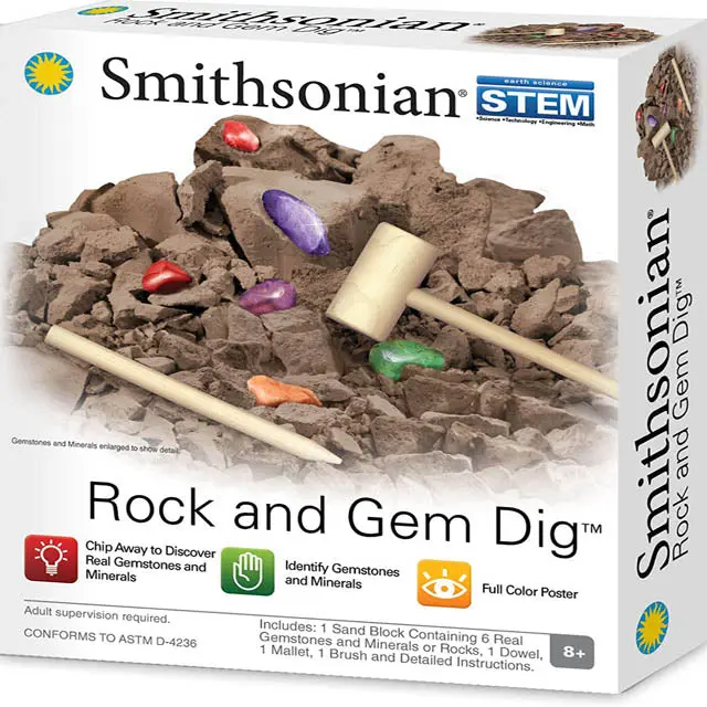 52103 - Rock And Gem Dig Stones With Mallet Dowell Pouch Instructions 1