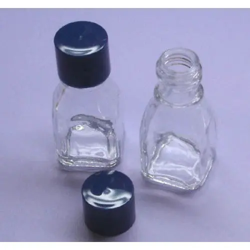 017803 - Bottle Clear Glass 14Ml With Cap  (2 Pcs/Pkg) 1