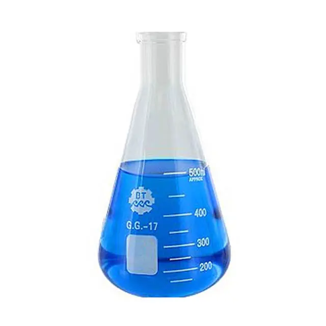 051131-049 - Flask Flat Bottom 500Ml Clear Glass 1