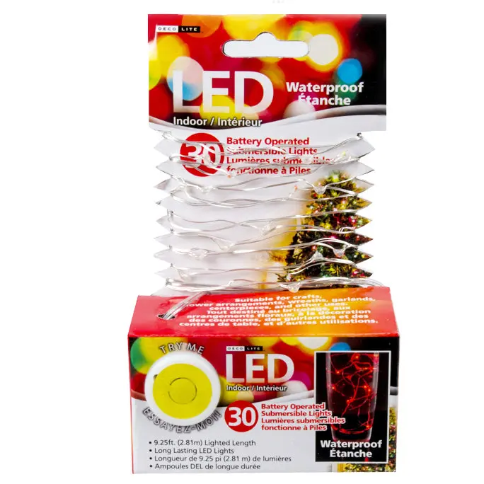 40338 - Led Flexible Strip Submersible 5Feet 30 Leds Assrted Color 9.2F 1