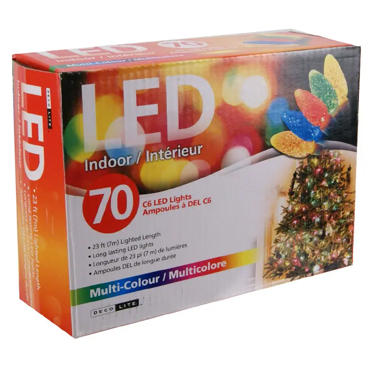 40553 - Led String Light Decorative Multi Color 23Ft Indoor 70 Leds 1