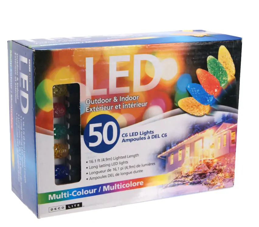 40562 - Led String Light Decorative Multi-Color 16Ft Outdoor 50 Led 1
