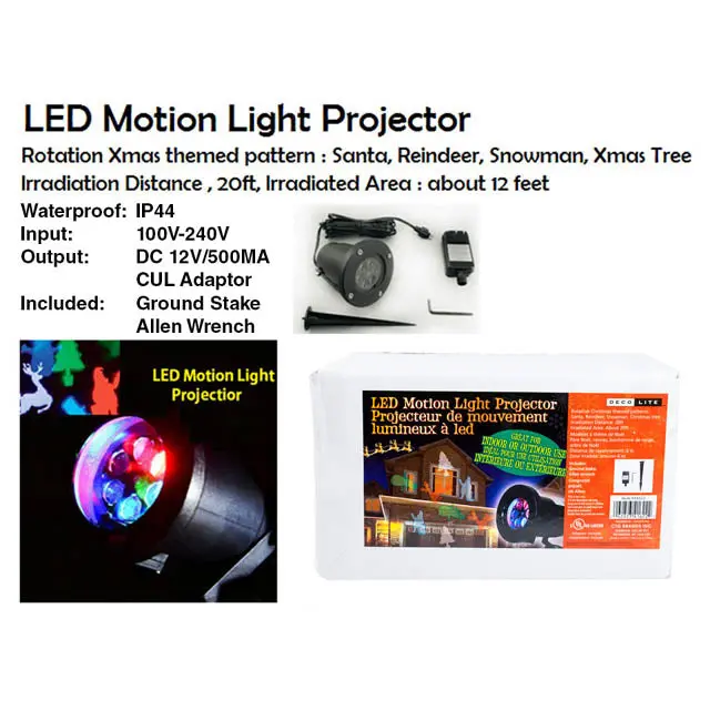 41622 - Led Motion Light Projector Indoor/Outdoor 1