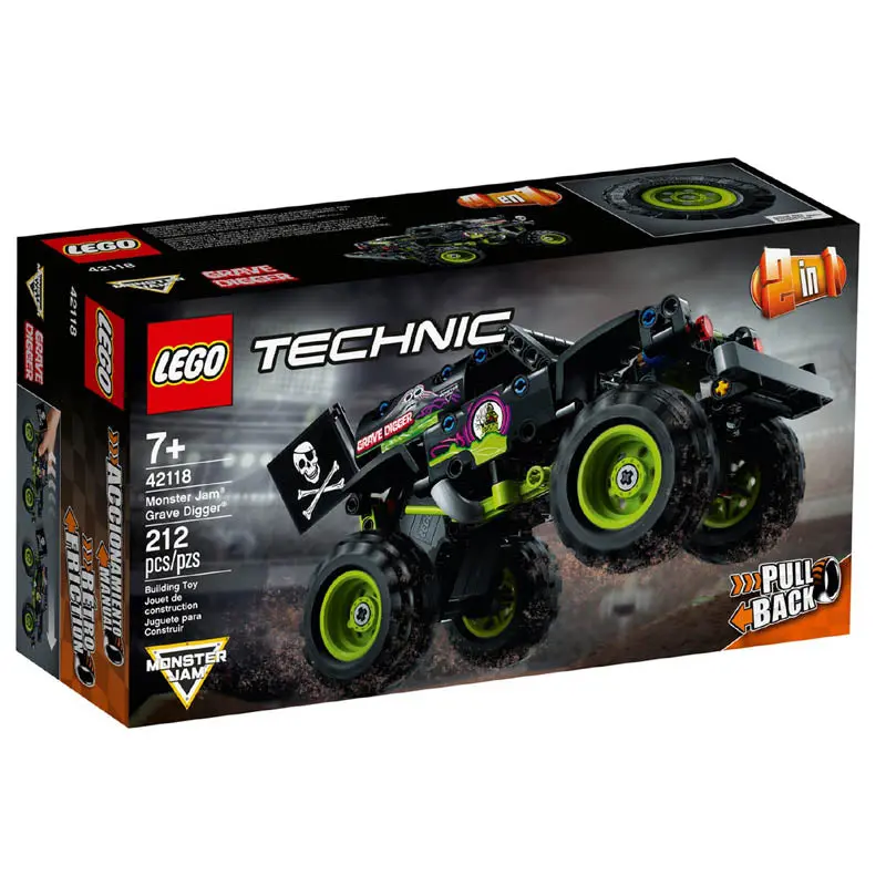 42118 - Monster Jam Grave Digger-Technic 212Pcs/Box 1