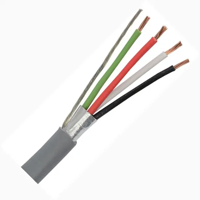 5152204Tft4 - Cable 4C 22Awg Str Shld 300Meter Ft4 600V 105C Grey 1