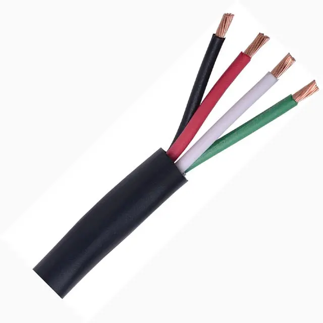 77526 - Cable 4C 22Awg Str Unsh 500Ft Blk Coil 1