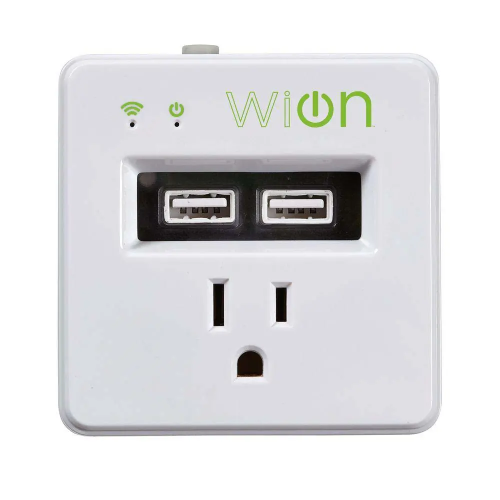 50055 - Wall Tap 1 O/Let Wifi With 2 Usb Ports Programmable 12 On/Off/Day 1