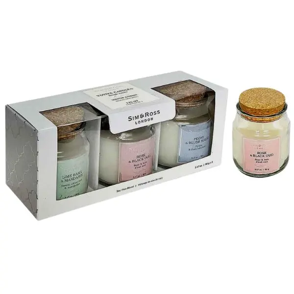 508939 - Sim And Ross Votive Candles 3Pc/Set 1