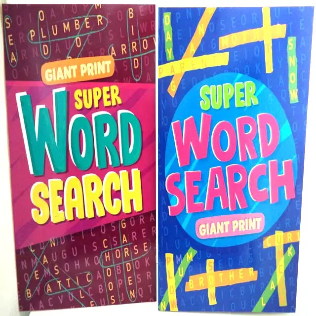 30340 - Word Search Giant Print 2 Books Per Set (2 Pcs/Pkg) 1