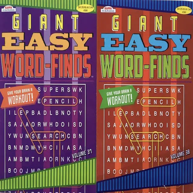 33800 - Giant Easy Word Finds 2 Books Per Set (2 Pcs/Pkg) 1