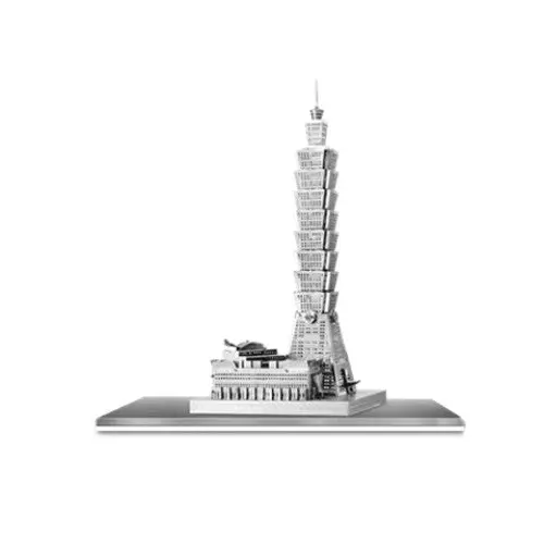 Icx007 - Taipei 101 Two Sheet 3D Metal Model Kit 1
