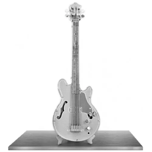 Mms075 - Electric Bass Guitar Metal Earth 3D Laser Cut Model 1