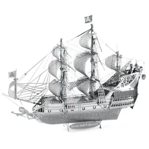 Icx009 - Queen Annes Revenge Two Sheet 3D Metal Model Kit 1