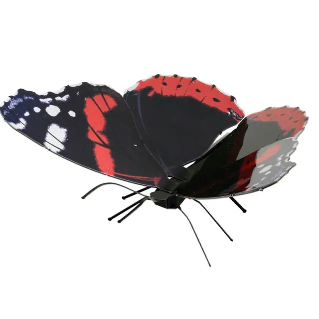 Mms129 - Butterfly Red Admiral Metal Earth 3D Metal Model Kits 1