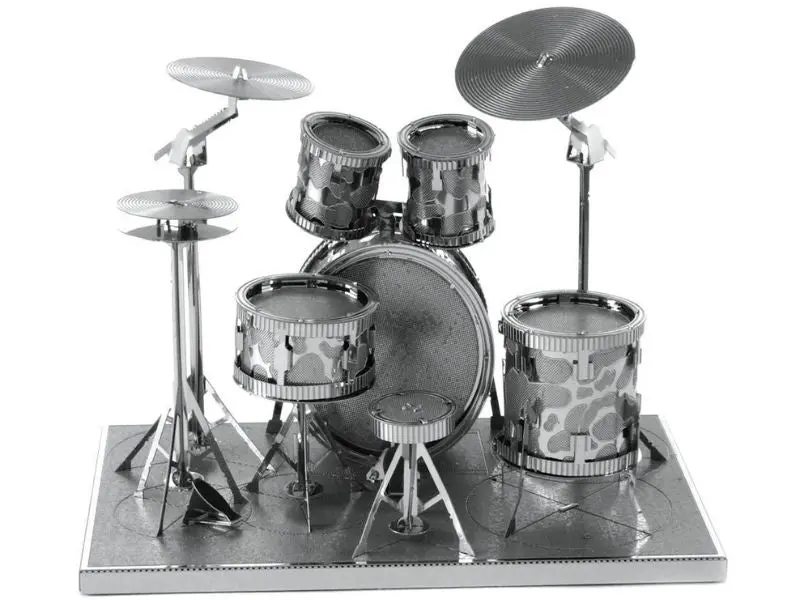 Mms076 - Drum Set Metal Earth 3D Laser Cut Model 2